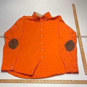Polo Ralph Lauren size Large Heavy Twill "Hunter" Orange Overshirt